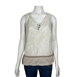 Royal Robbins Cool Eco Mesh Tank Top Womens Size 8 Organic Cotton